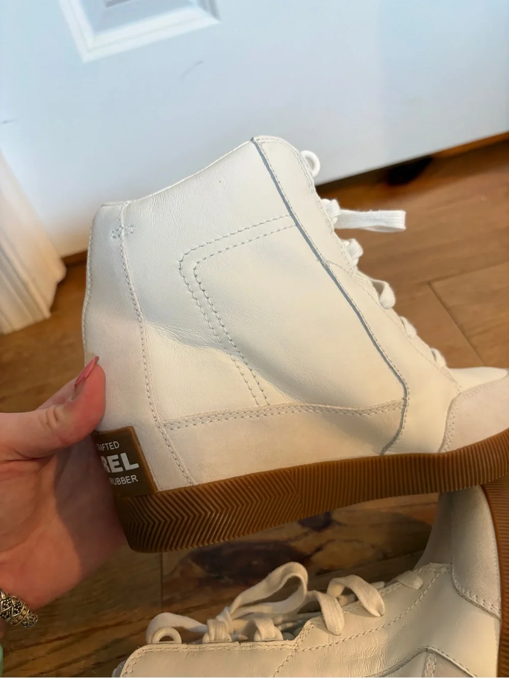 Sorel wedged sneakers